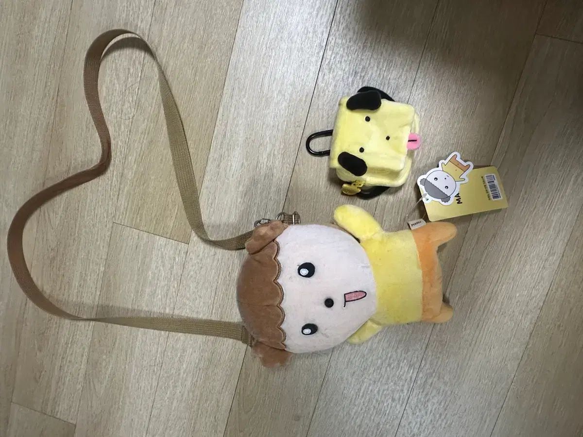 マルぬいぐるみ バッグ キーホルダーケース