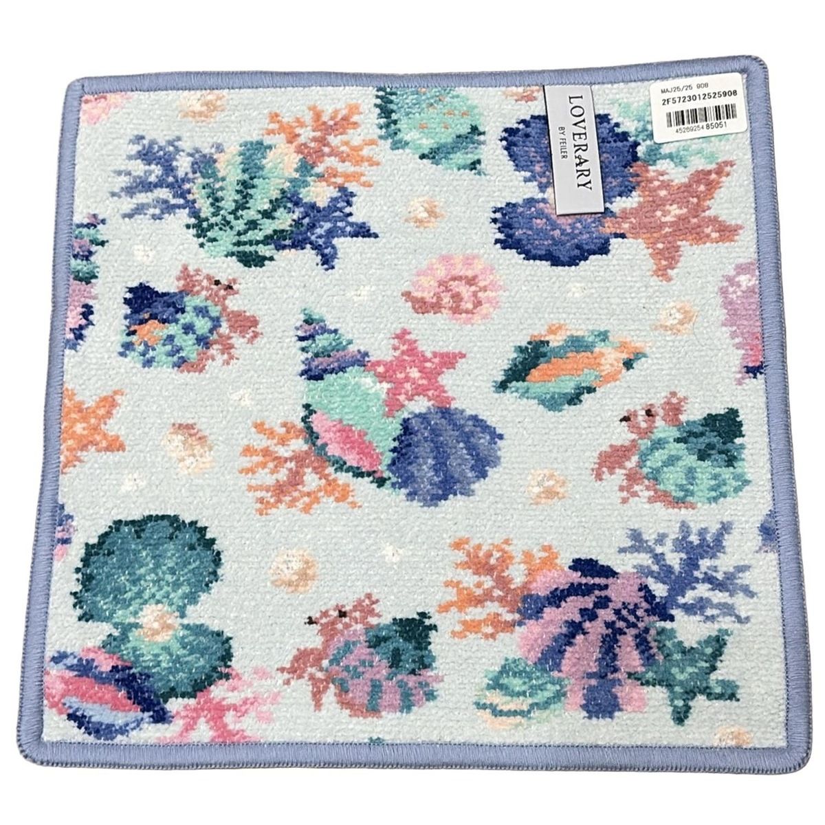 FEILER フェイラー 小物 - ライトブルー×ライトピンク×マルチ ハンドタオル LOVERARY マリンジュエル