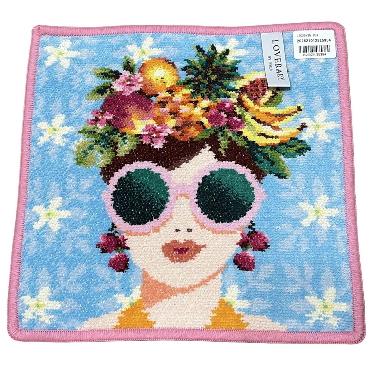 FEILER フェイラー 小物 - ライトブルー×ピンク×マルチ ハンドタオル LOVERARY トロピカルガール