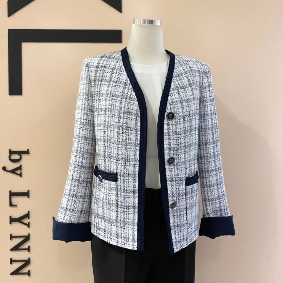 KL バイリン ツイード チェック柄 ジャケット 55