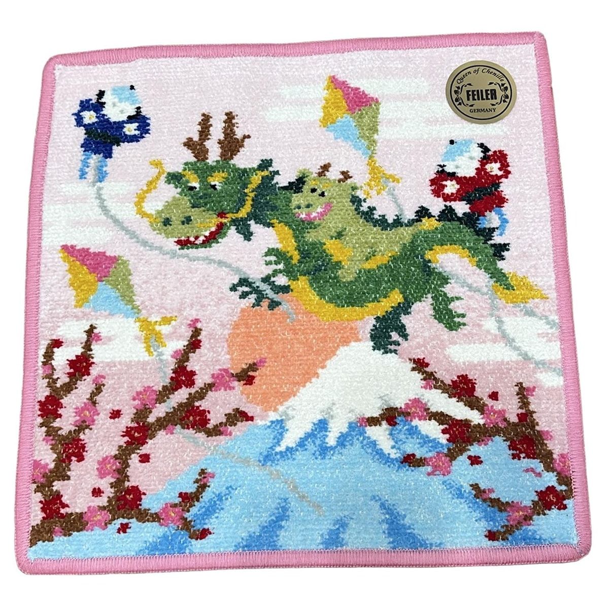 FEILER フェイラー 小物 - ライトピンク×グリーン×マルチ ハンドタオル|タツ 2025