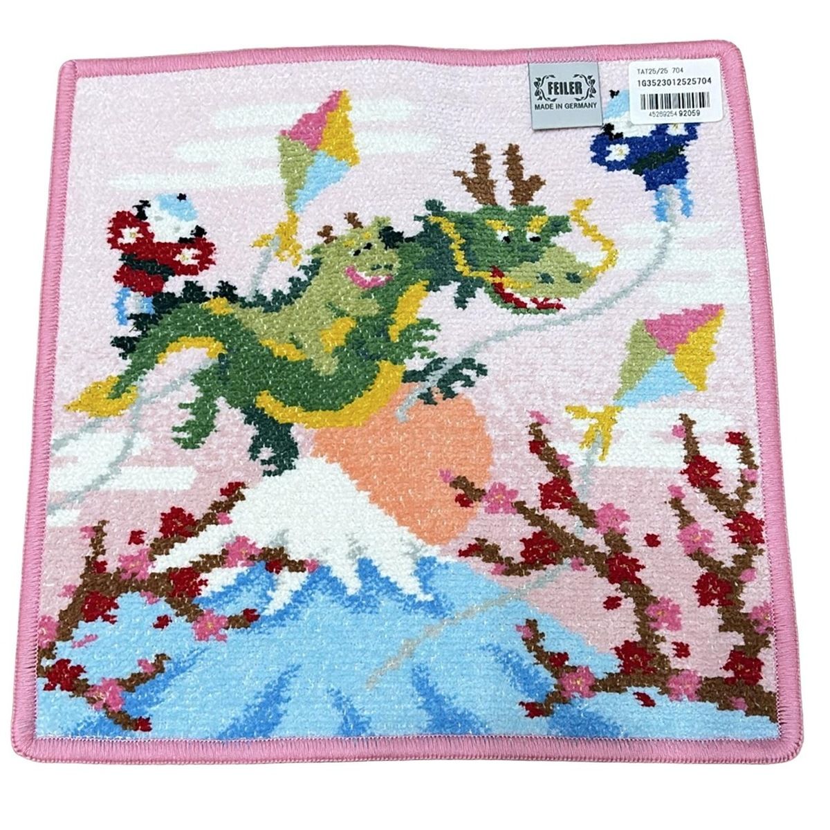 FEILER フェイラー 小物 - ライトピンク×グリーン×マルチ ハンドタオル タツ 2025