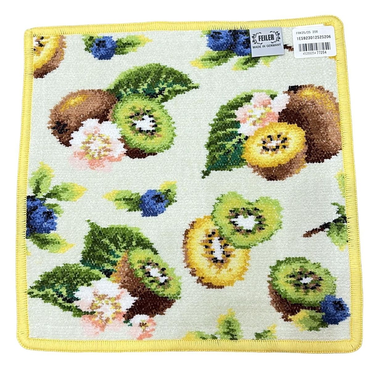 FEILER フェイラー 小物 - ライトグリーン×イエロー×マルチ ハンドタオル フレッシュキウイ