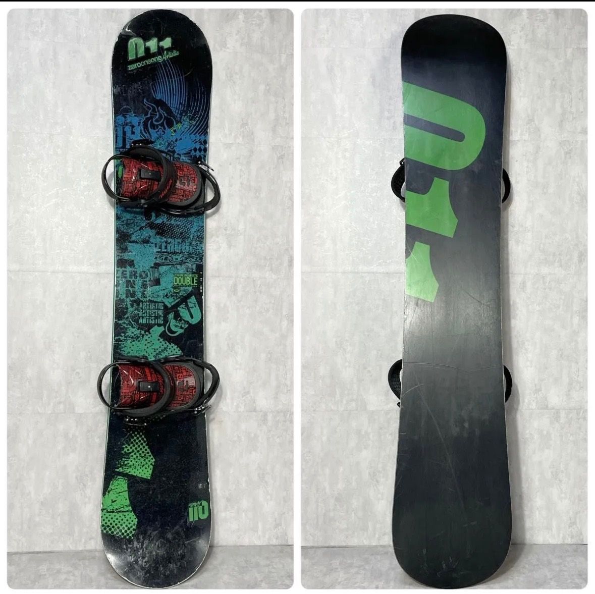 スノーボードセット 011Artistic zerooneone DOUBLE メンズ 2点 154cm