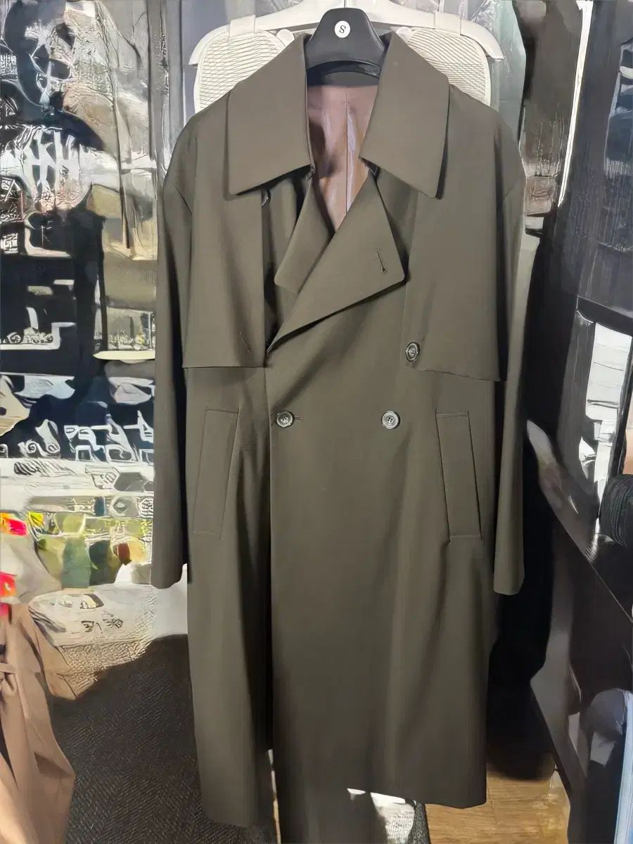 JUAN HOMME ジュアンオム トレンチコート カーキ Sサイズ