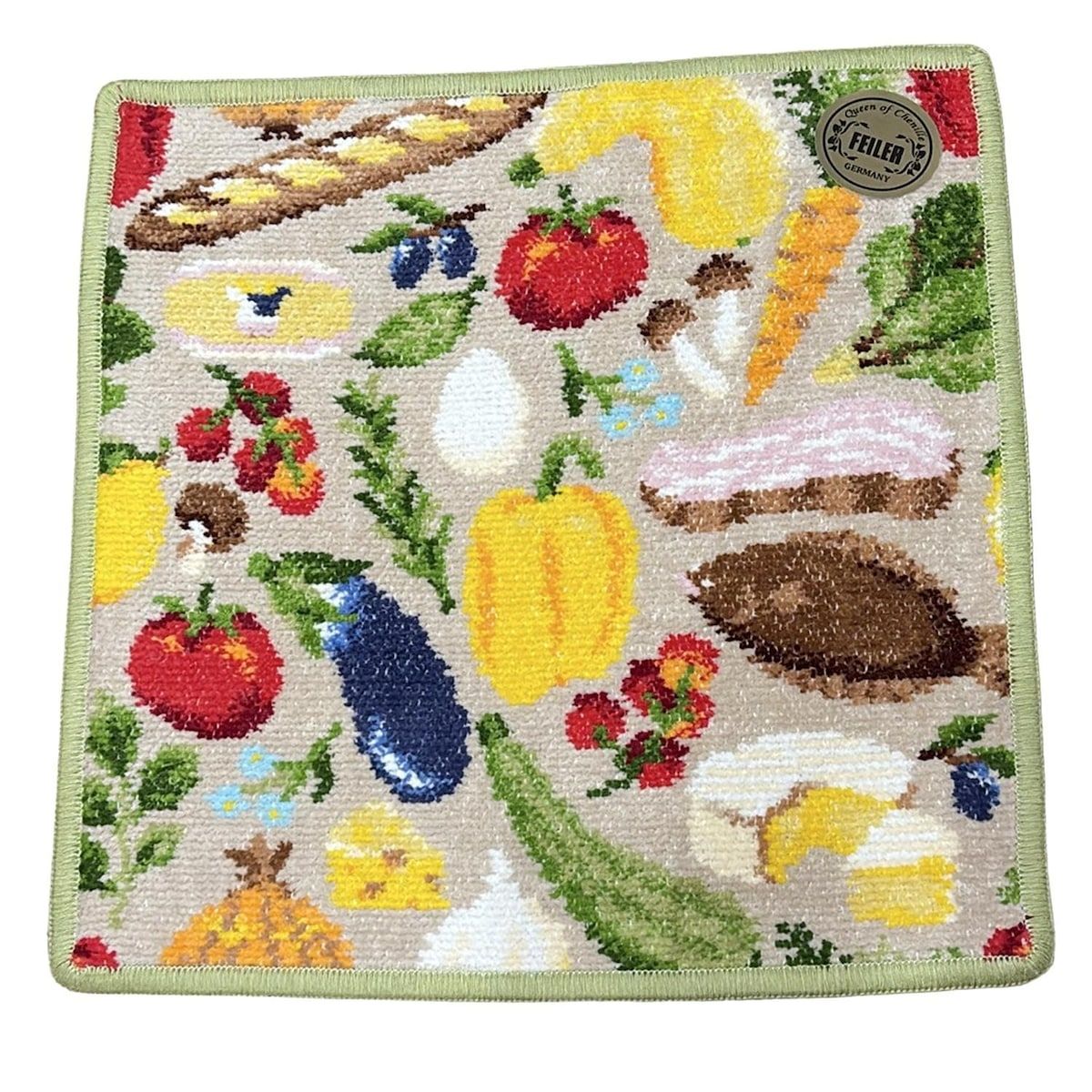 FEILER フェイラー 小物 - ベージュ×イエローグリーン×マルチ ハンドタオル グランマルシェ