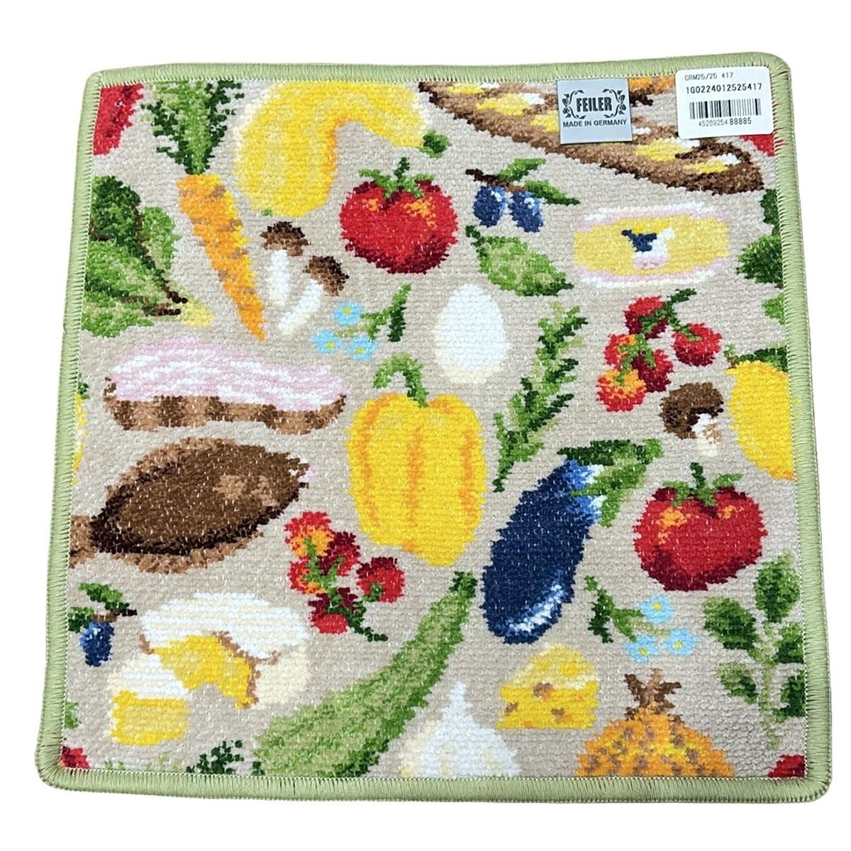 FEILER フェイラー 小物 - ベージュ×イエローグリーン×マルチ ハンドタオル グランマルシェ