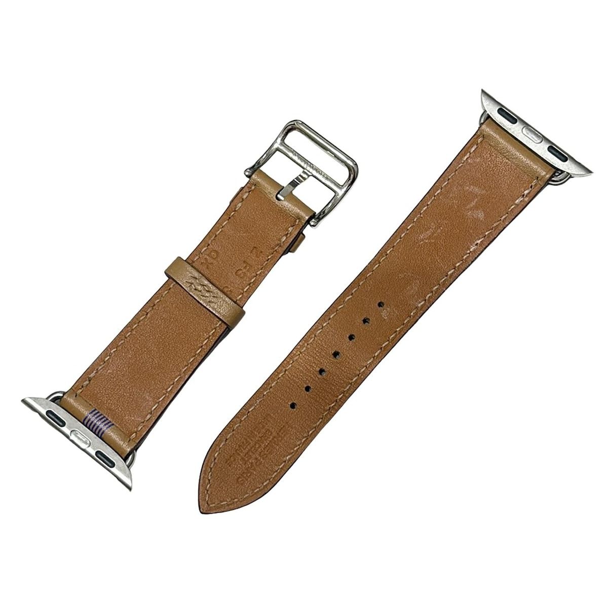 HERMES エルメス 小物 シンプルトゥール ビスケット×エレクトリックブルー 腕時計替えベルト サーキット