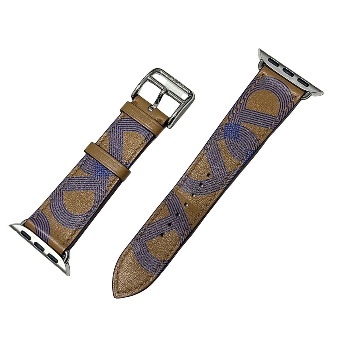 HERMES エルメス 小物 シンプルトゥール ビスケット×エレクトリックブルー 腕時計替えベルト|サーキット