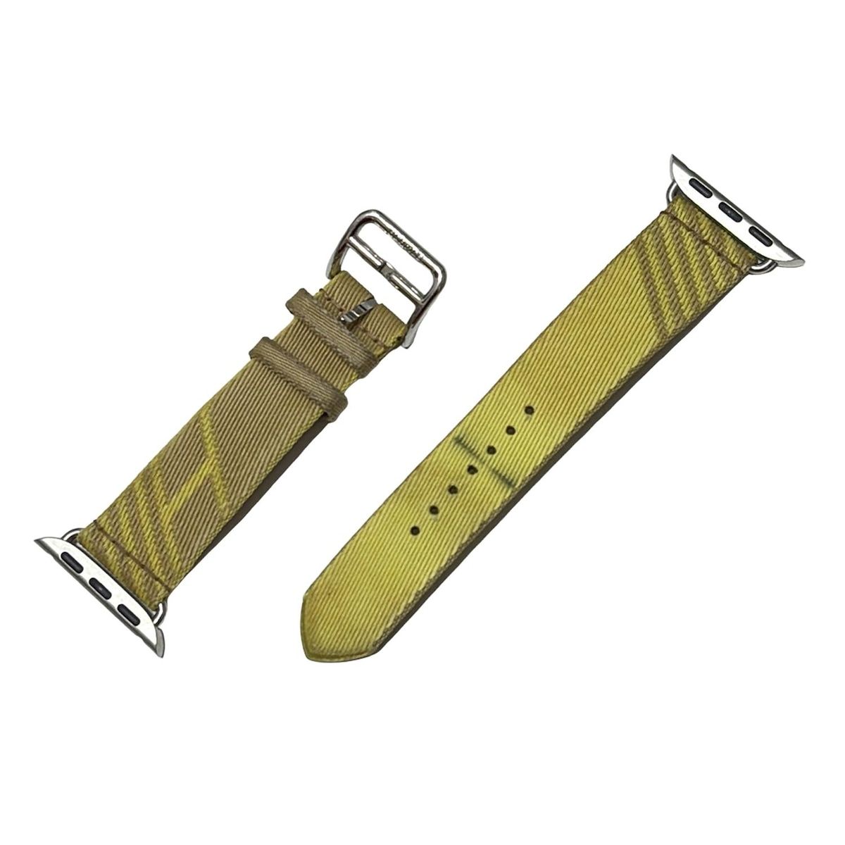 HERMES エルメス 小物 ジャンピング シンプルトゥール クラフト×ライム 腕時計替えベルト