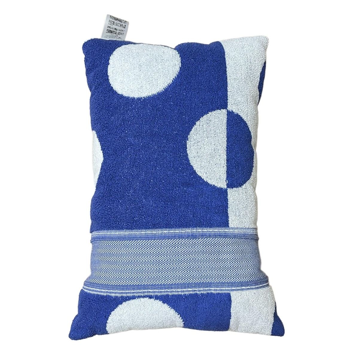 HERMES エルメス 小物 - ネイビー×白 クッション ドット柄 BAIN コットン