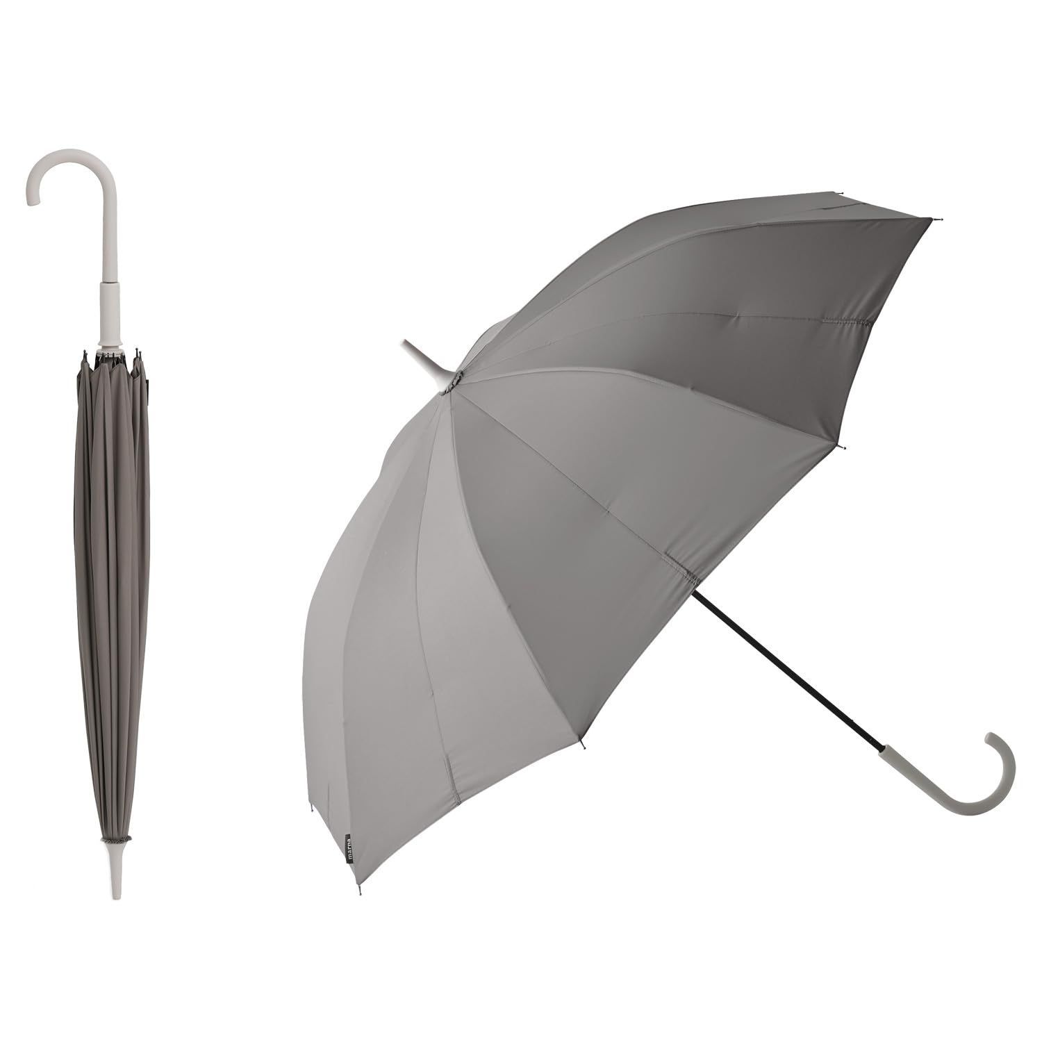 マーナ marna Shupatto アンブレラ 手を濡らさず 一瞬でたためる ボタンレス 58 cm 62 シュパット レディース メンズ 兼用 晴雨兼用 傘 雨傘 長傘