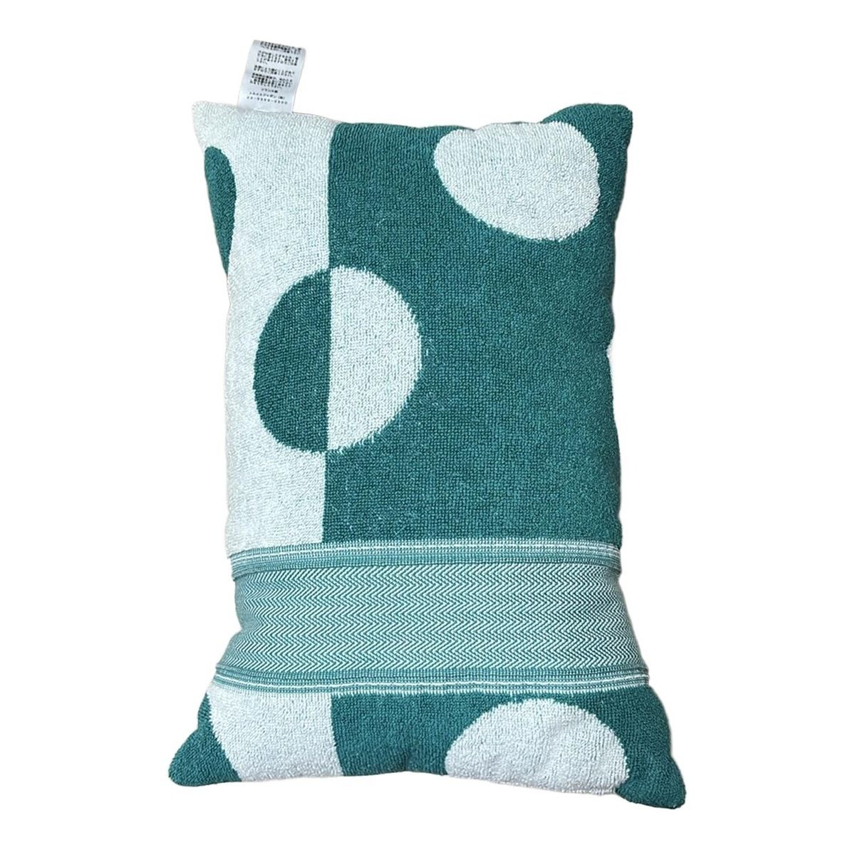 HERMES エルメス 小物 - グリーン×白 クッション ドット柄 BAIN コットン