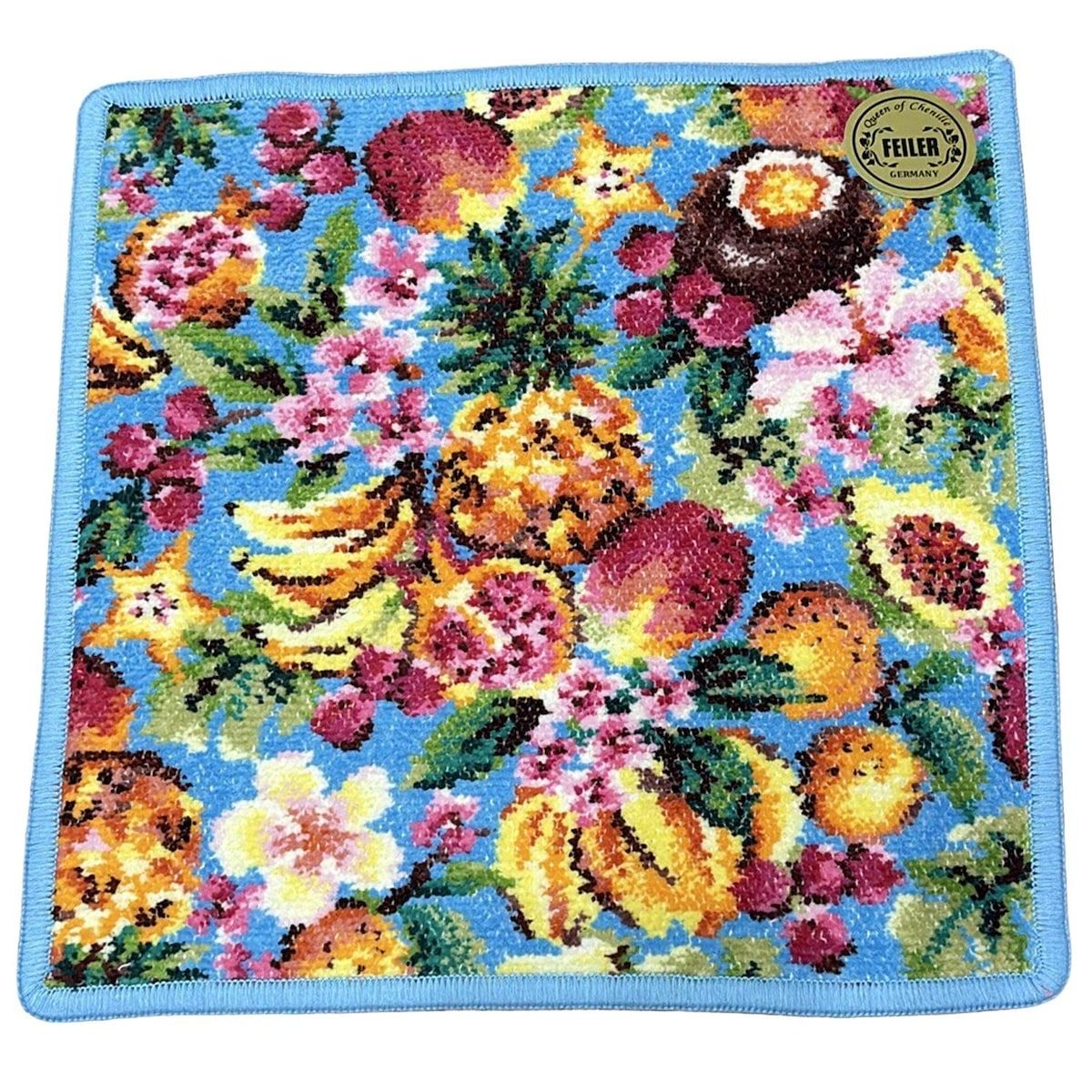 FEILER(フェイラー) 小物新品同様 - ライトブルー×ボルドー×マルチ