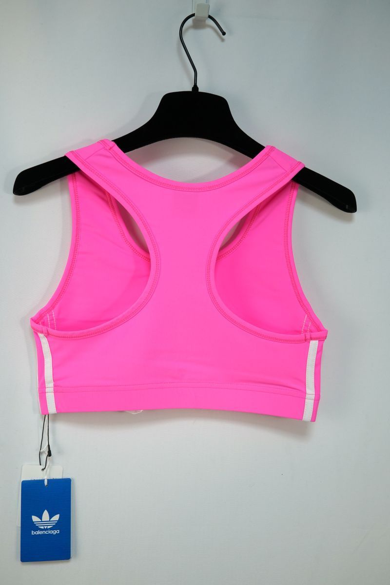  バレンシアガ adidas アディダス コラボ スポーツ ウエア ブラトップ ネオンピンク Mサイズ 724304 4 A 8 B 5 タンクトップ トップス