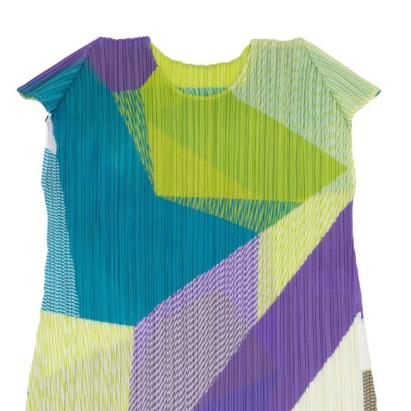 プリーツプリーズPLEATS PLEASE グラフィックプリントフレンチスリーブ