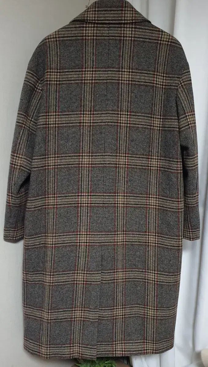coor ウール チェック ダブルコート
