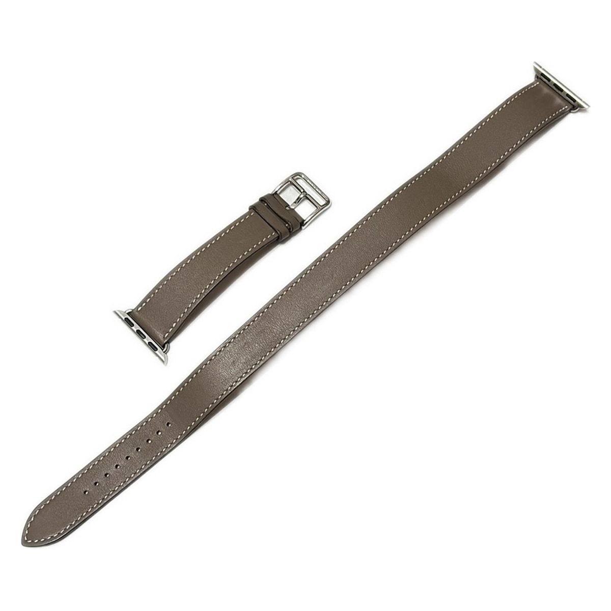 HERMES(エルメス) 小物美品 - グレーベージュ 腕時計替えベルト