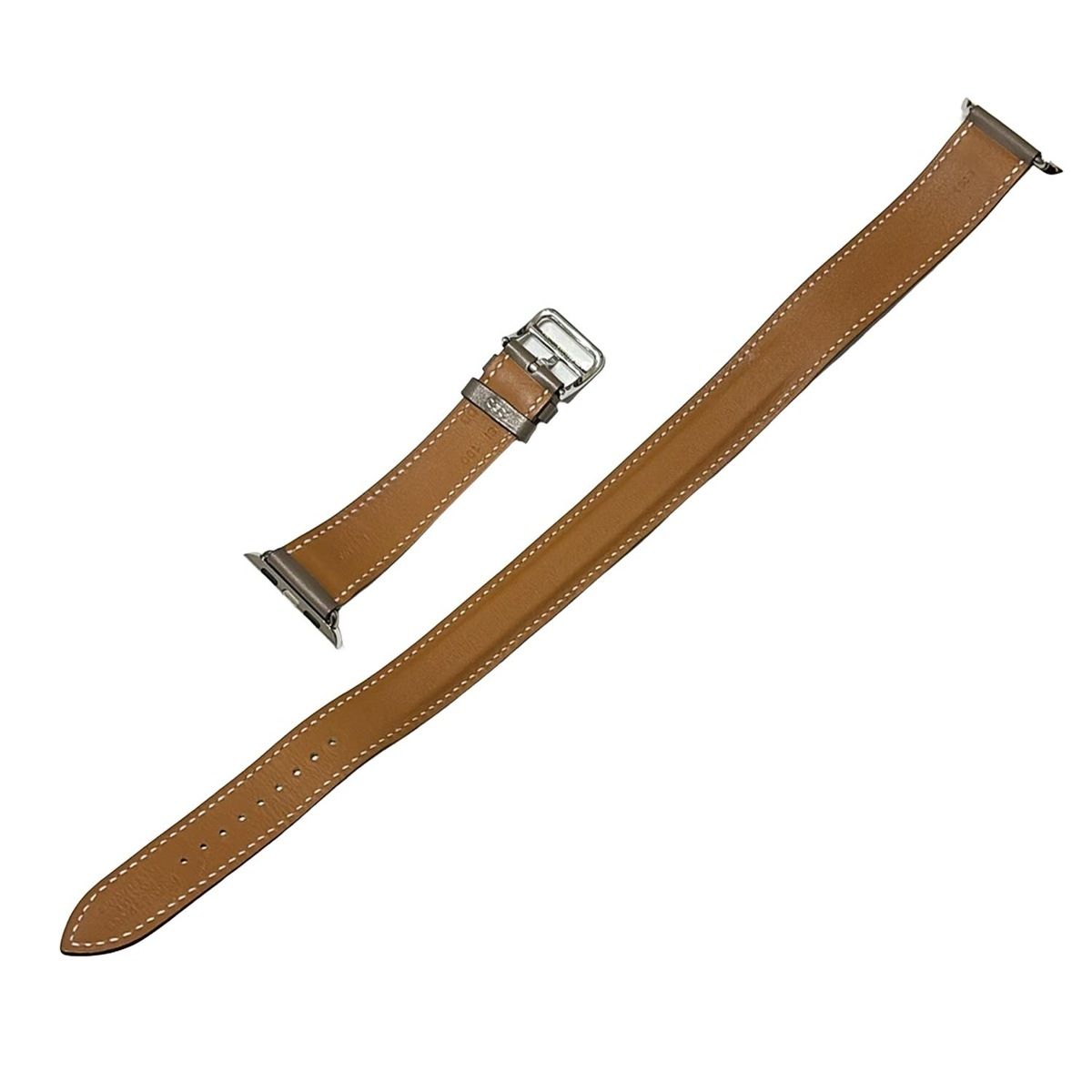 HERMES エルメス 小物 - グレーベージュ 腕時計替えベルト アップルウォッチ用替えベルト レザー