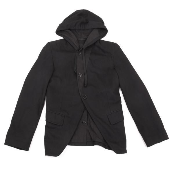 アンドゥムルメステールANN DEMEULEMEESTER コットン切替フーテッド