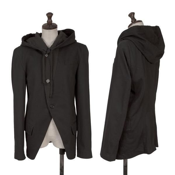 アンドゥムルメステールANN DEMEULEMEESTER コットン切替フーテッド