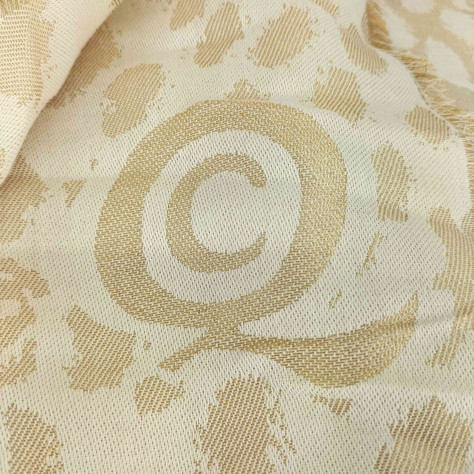 アレキサンダーマックイーン Alexander McQueen シルク混 レオパード柄