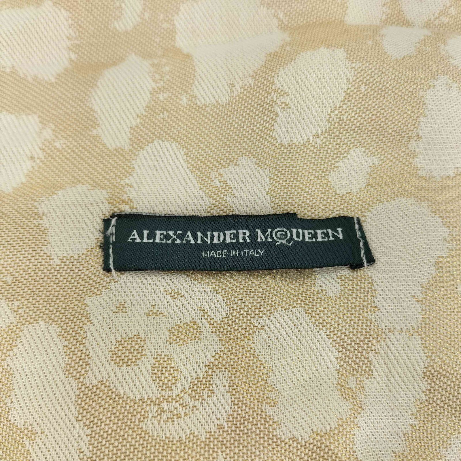アレキサンダーマックイーン Alexander McQueen シルク混 レオパード柄