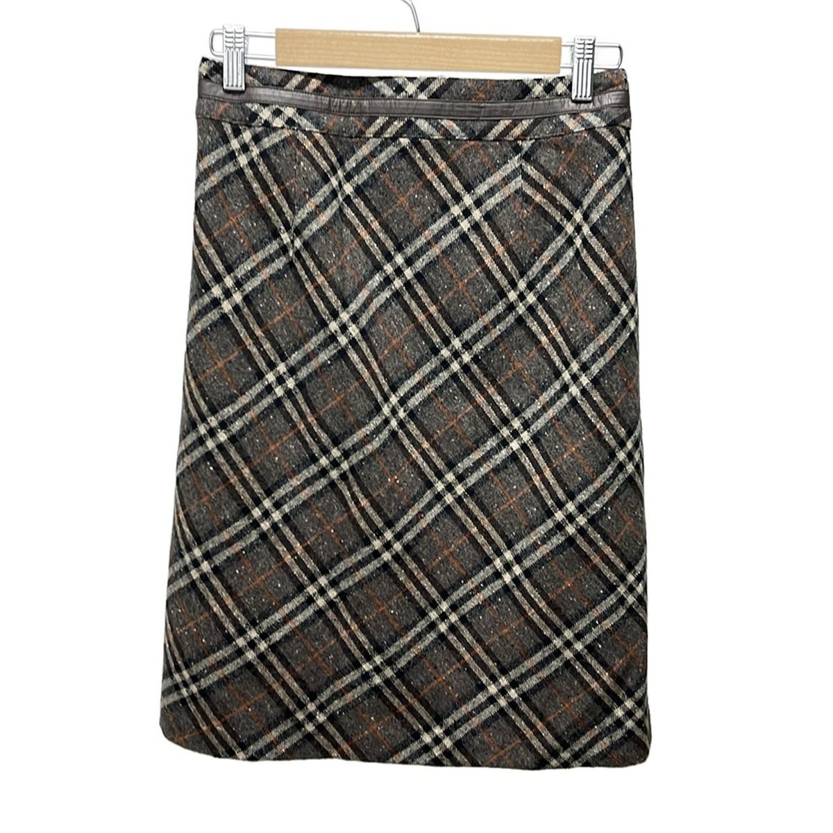バーバリー　レディース　スカート　38サイズ バーバリーブルーレーベル 巻きスカート サイズ38 M レディース美品