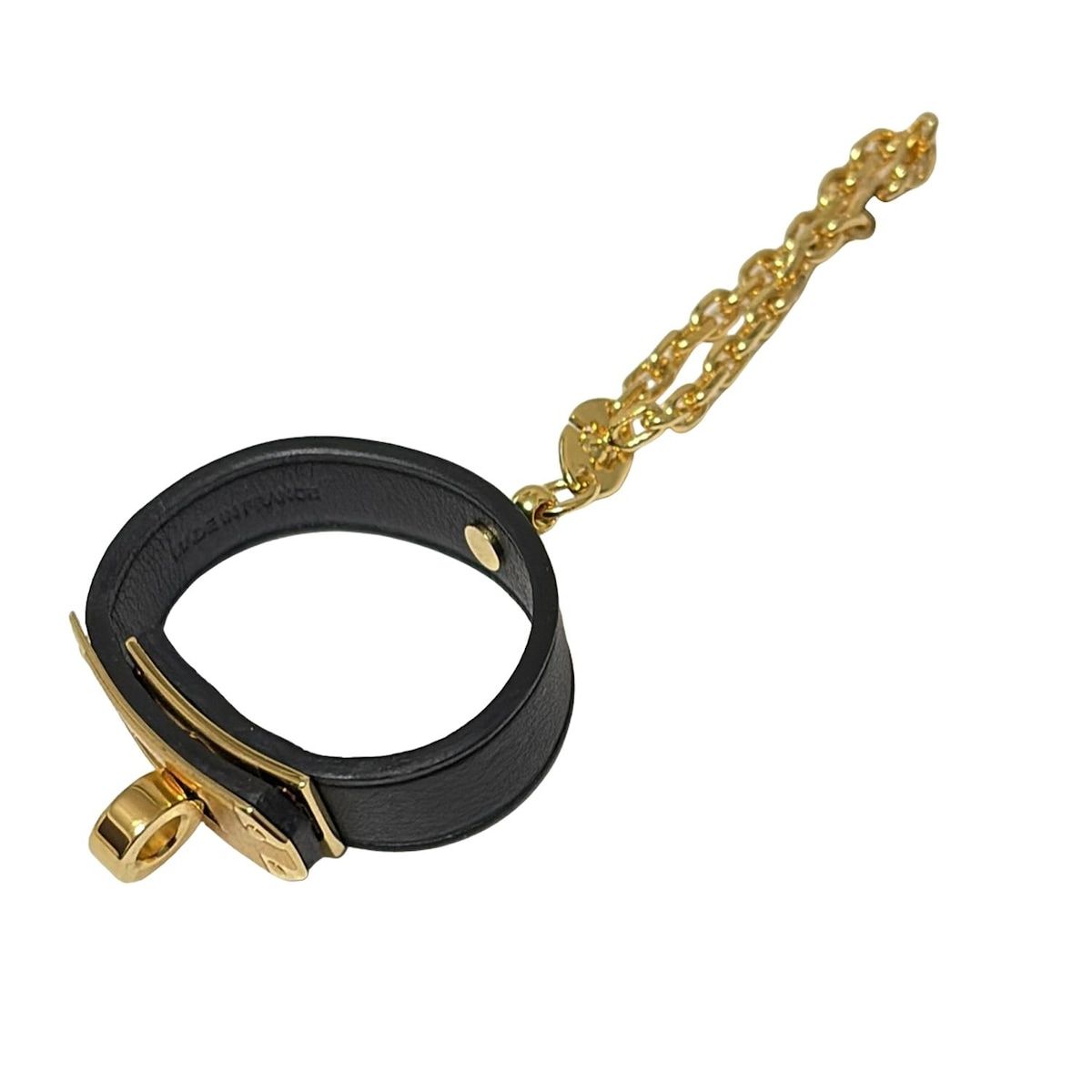 HERMES(エルメス) 小物美品 - 黒×ゴールド グローブホルダー/ケリー