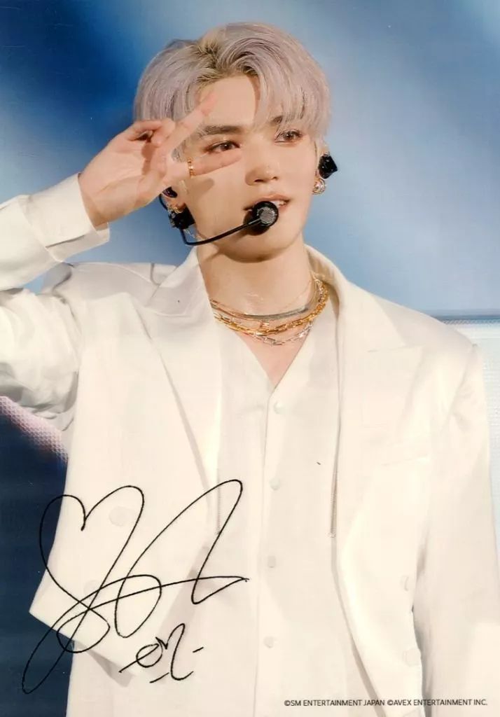 中古】生写真(男性) NCT 127/テヨン(TAEYONG)/印刷サイン入り・ライブ