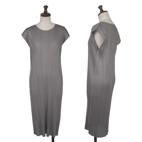 プリーツプリーズPLEATS PLEASE プリーツノースリーブワンピース