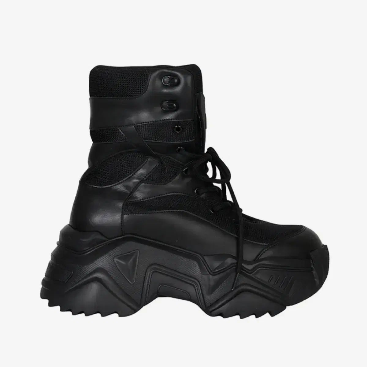 yeel フラットフォーム ブーツ スニーカー ブラック