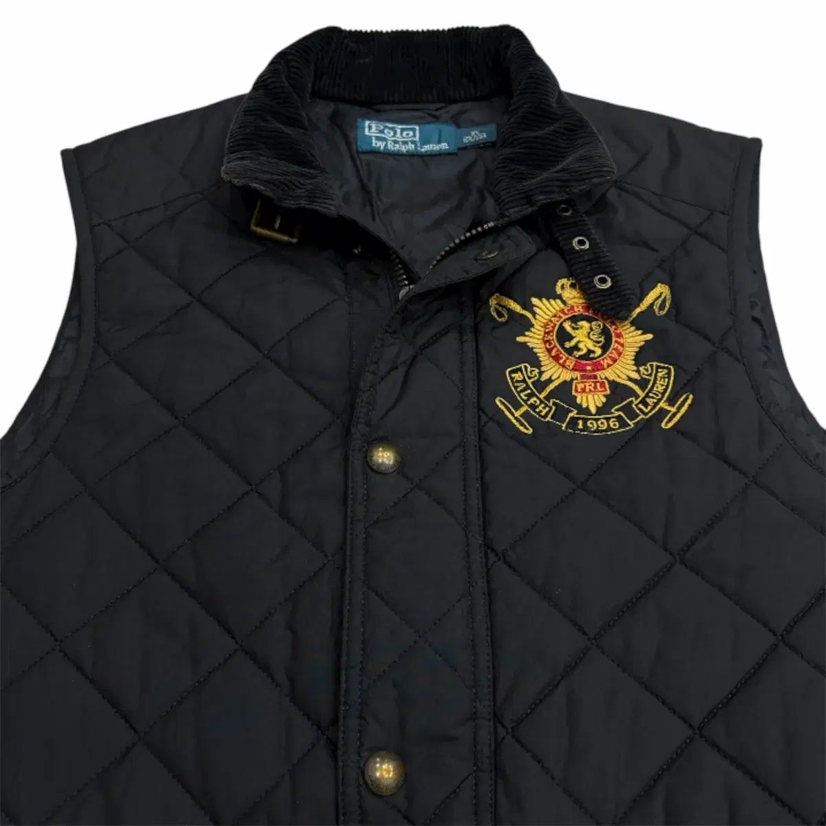ポロラルフローレン ブラック キルティング ダウン ベスト XS