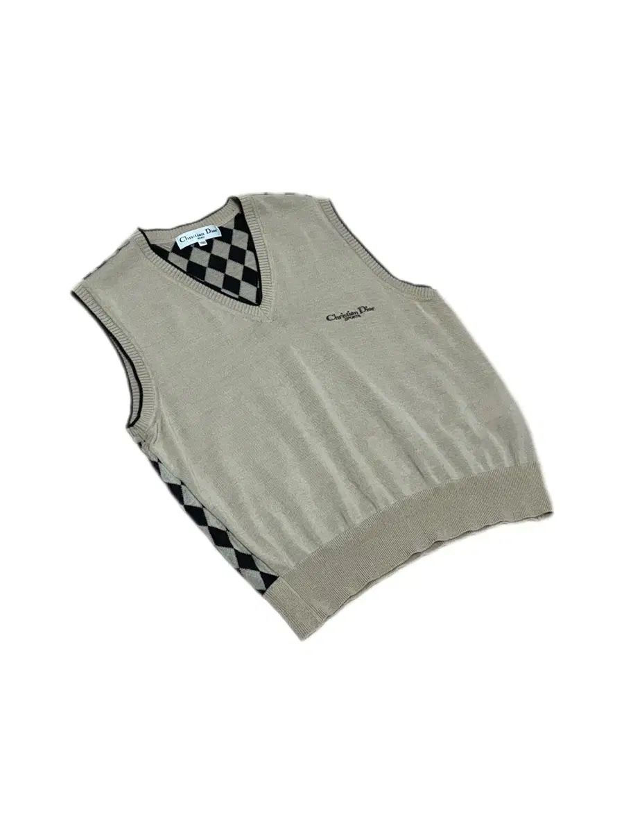 クリール ディノ Dior スポーツ ベージュ アーガイル パータン ベスト