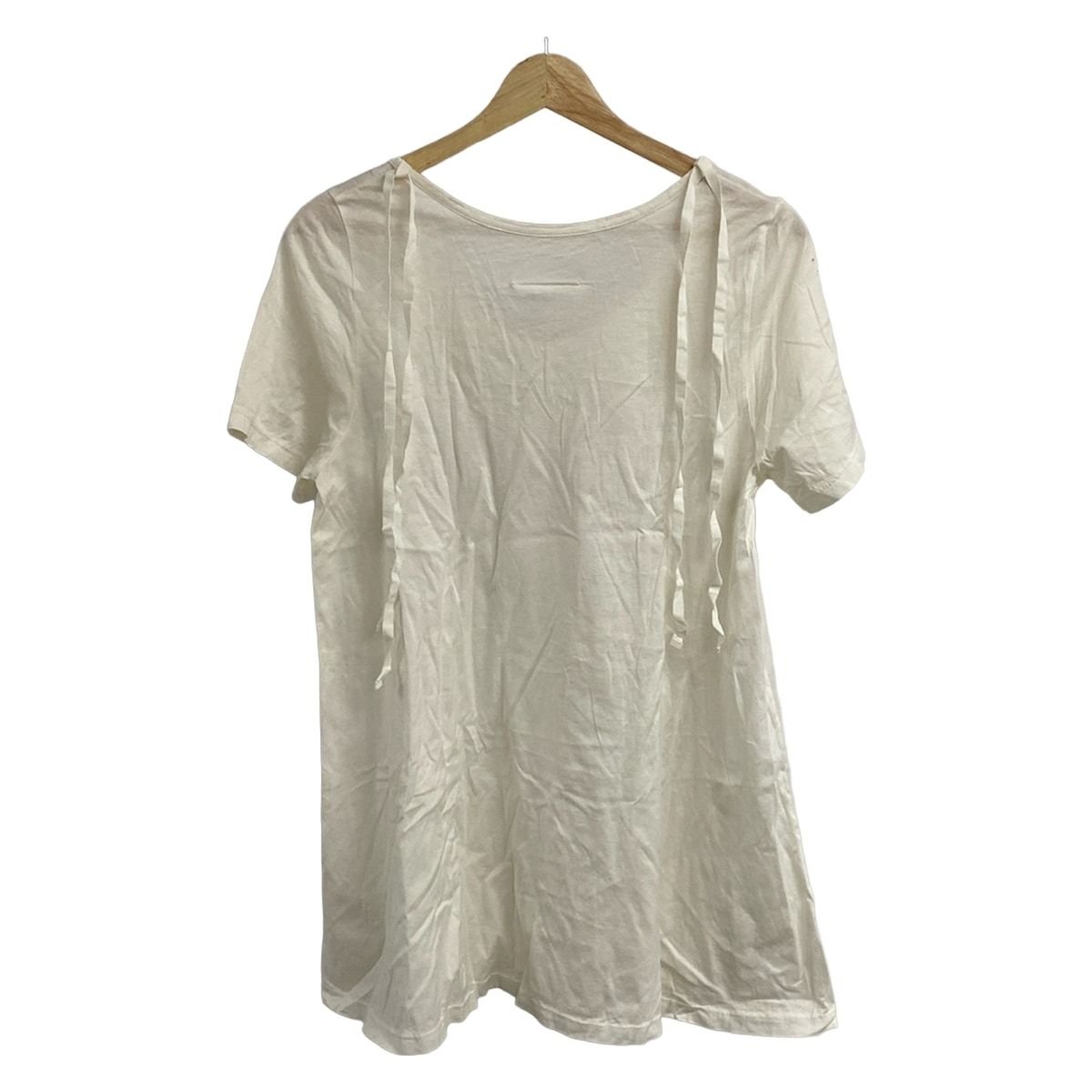 MM 6 エムエムシックス チュニック サイズM レディース - アイボリー クルーネック 半袖