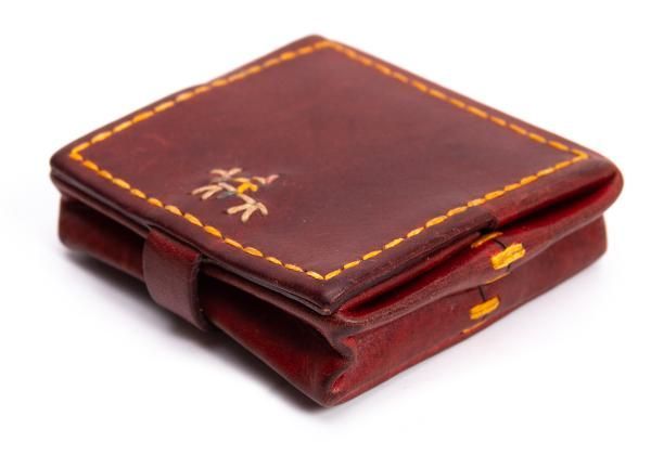 アンリークイールHENRY CUIR レザーコインケース 赤茶 - メルカリ