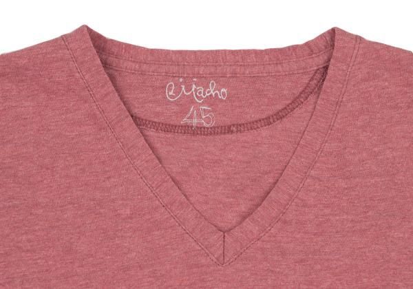 45rpm 45R コットンVネック半袖Tシャツ ピンク3 - メルカリ