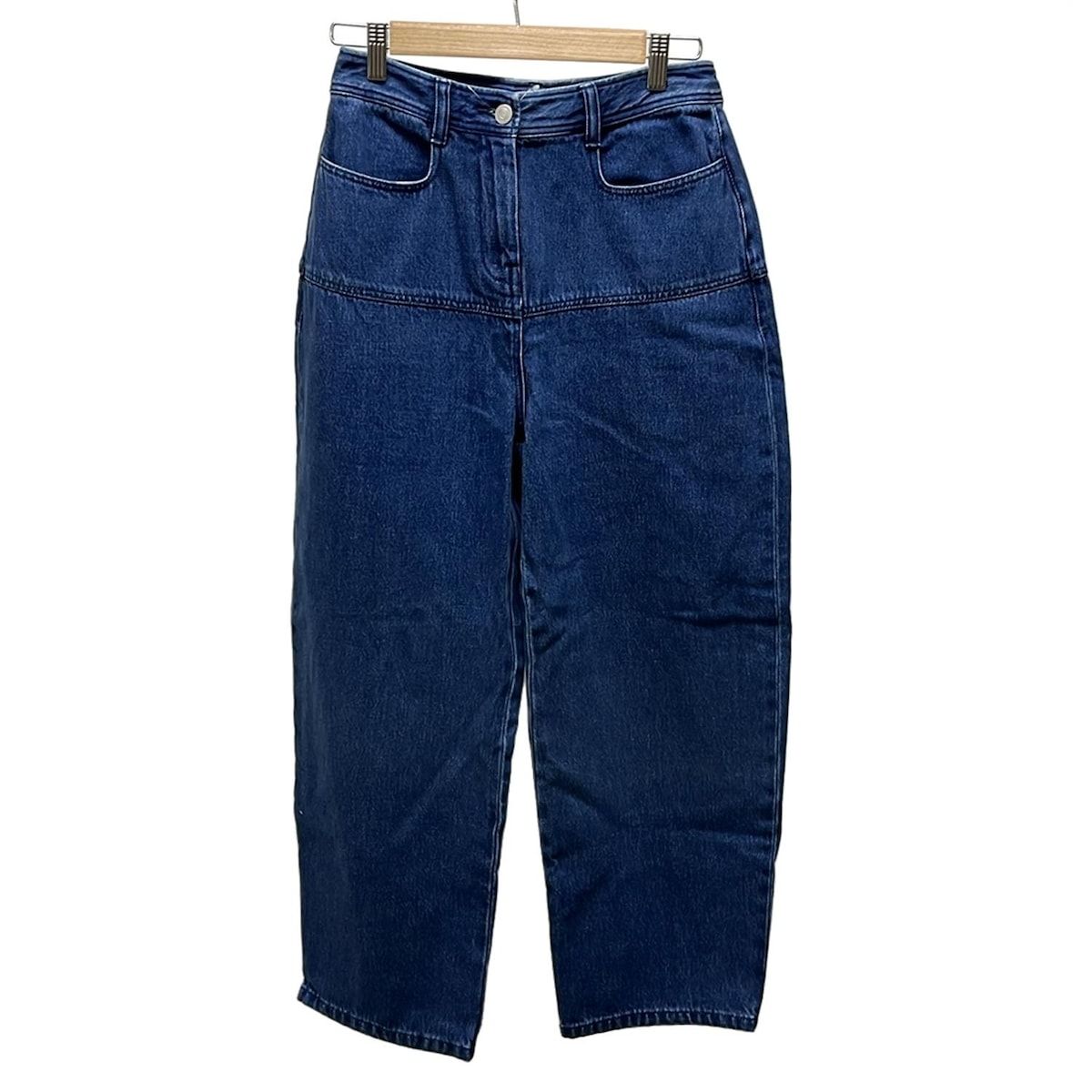 theory luxe セオリーリュクス ジーンズ サイズ036 S レディース ブルー フルレングス ワイド