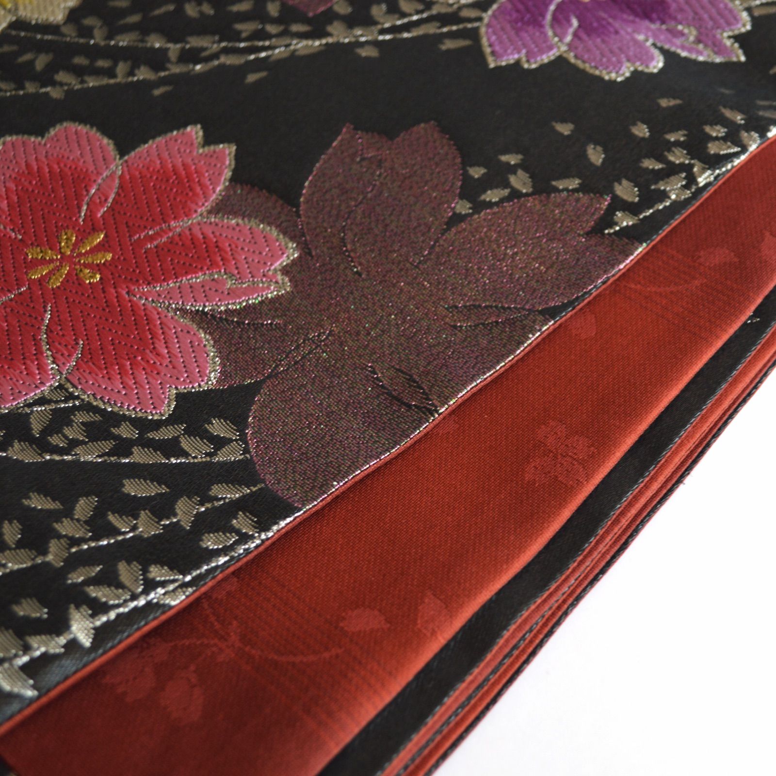 袋帯 正絹 (未仕立て品)【訳あり品】 訳あり新古品】 西陣織 六通 袋帯