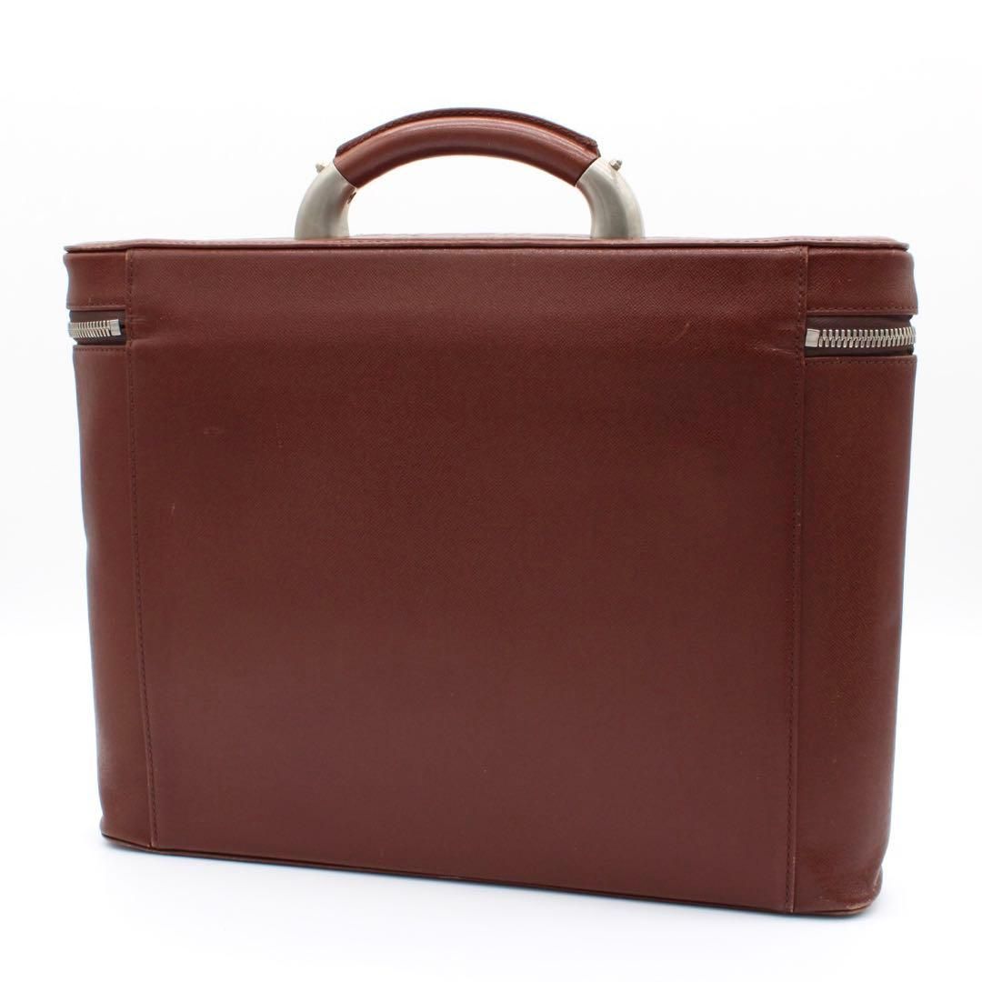 BURBERRY レザー ビジネスバッグ ブリーフケース ブラウン