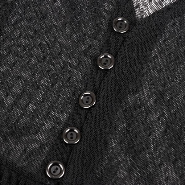 リミフゥLIMI feu ドットドビーチュールロングベスト 黒S - メルカリ