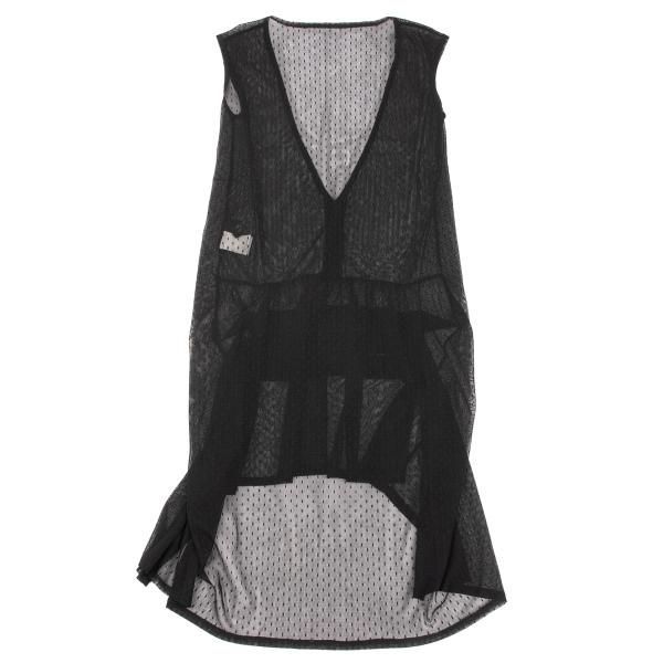 リミフゥLIMI feu ドットドビーチュールロングベスト 黒S - メルカリ