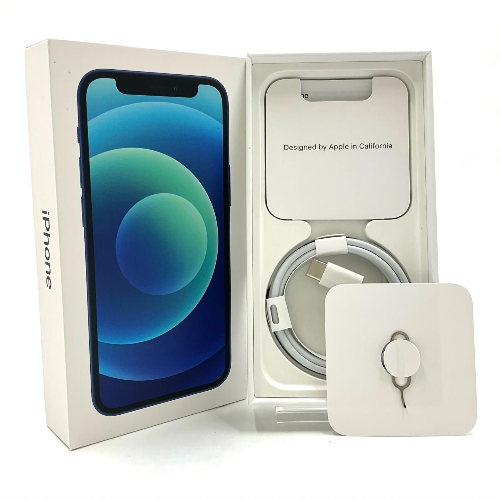 SIMフリー iPhone 12 mini 青 本体 白ロム おまけ有 iPhone 12 mini 64GB ブルー SIMフリー 白ロム 動作確認済 76%【全額