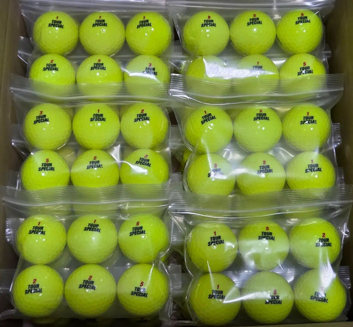 DUNLOP ツアースペシャル A級 光沢 COLOR ロストボール 120球