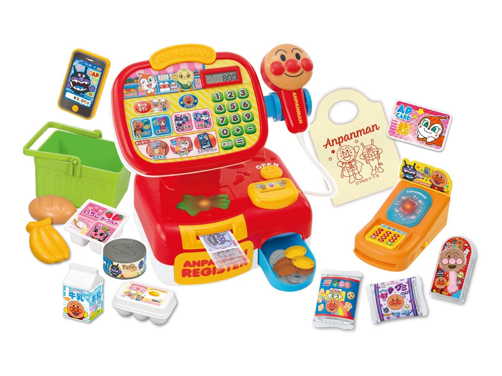 商品 セガフェイブ SEGA FAVE アンパンマン おさつスイスイ! セルフでピピッ♪ アンパンマンレジスター DX 日本おもちゃ大賞2025 共遊玩具部門 優秀賞