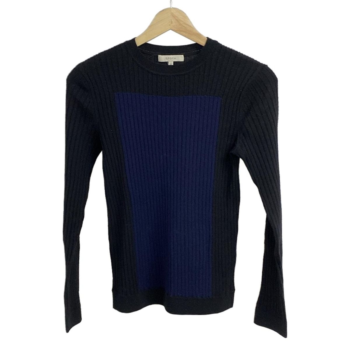 EPOCA(エポカ) 長袖セーター サイズ40 M レディース - 黒×ダーク