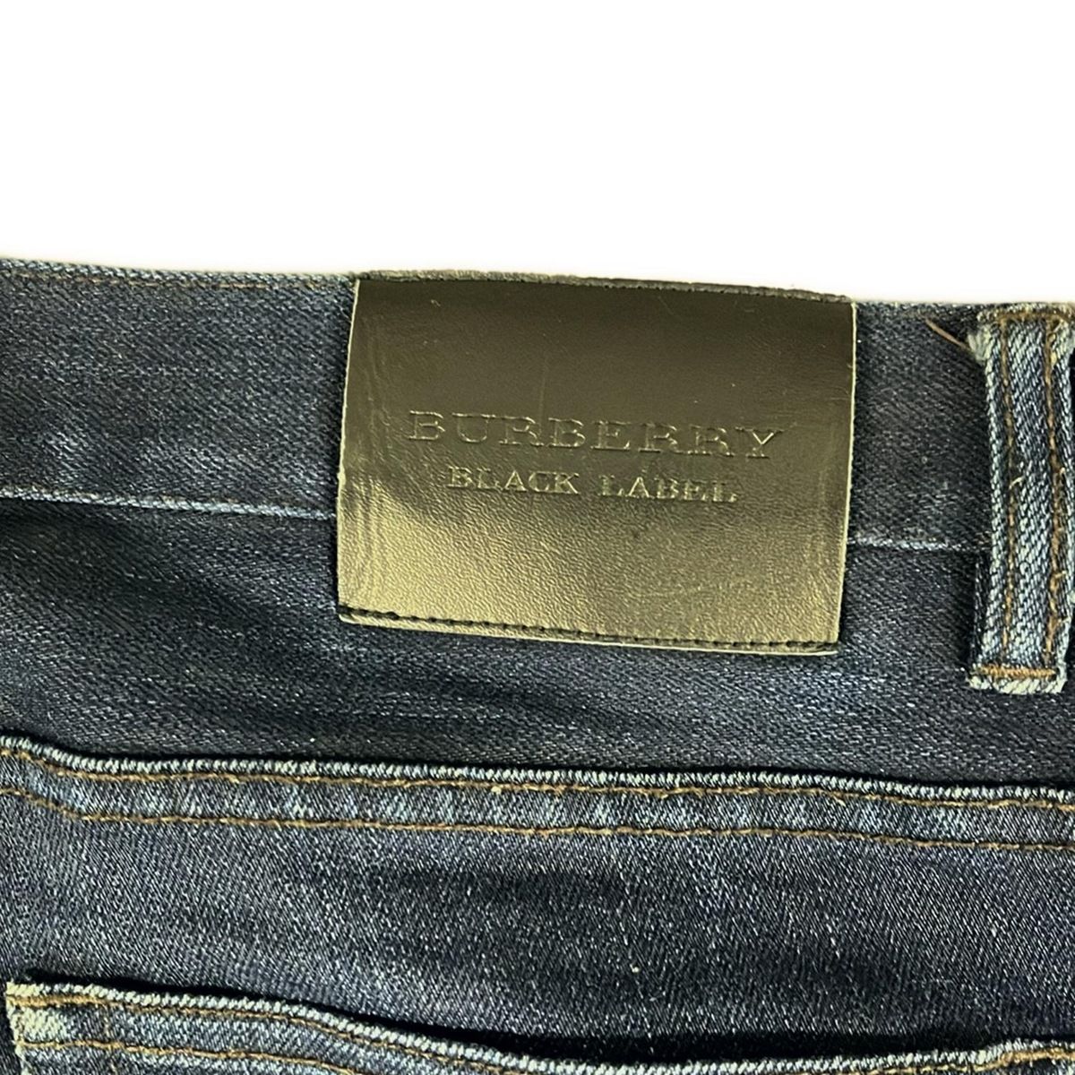  Burberry Black Label バーバリーブラックレーベル ジーンズ サイズ85 レディース ダークネイビー フルレングス ストレートデニム デニム ジーンズ
