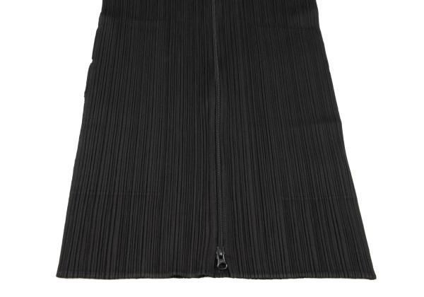 プリーツプリーズPLEATS PLEASE プリーツジップフーディーロング
