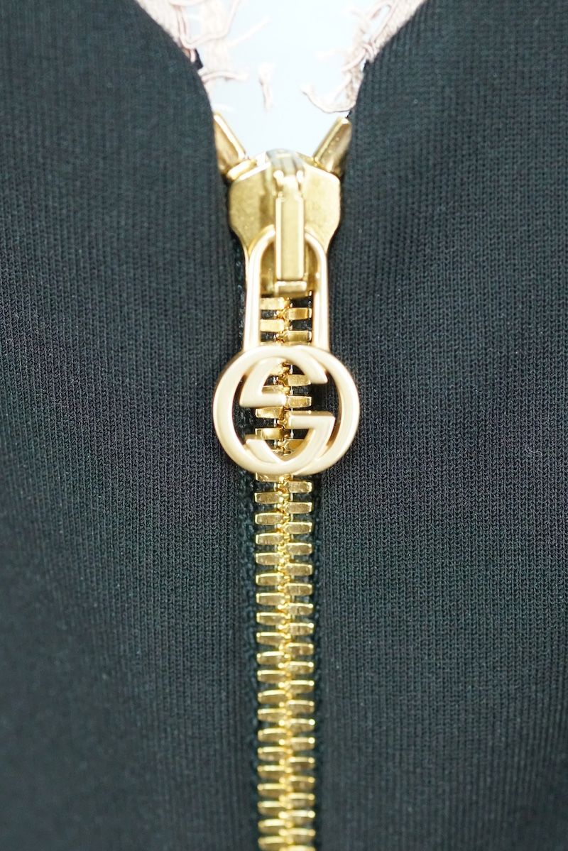  GUCCI グッチ レース ミディ ドレス ブラック ビスコース ナイロン ポリウレタン Sサイズ 165 88 Y 688406 XJD 5 M その他 ドレス ブライダル