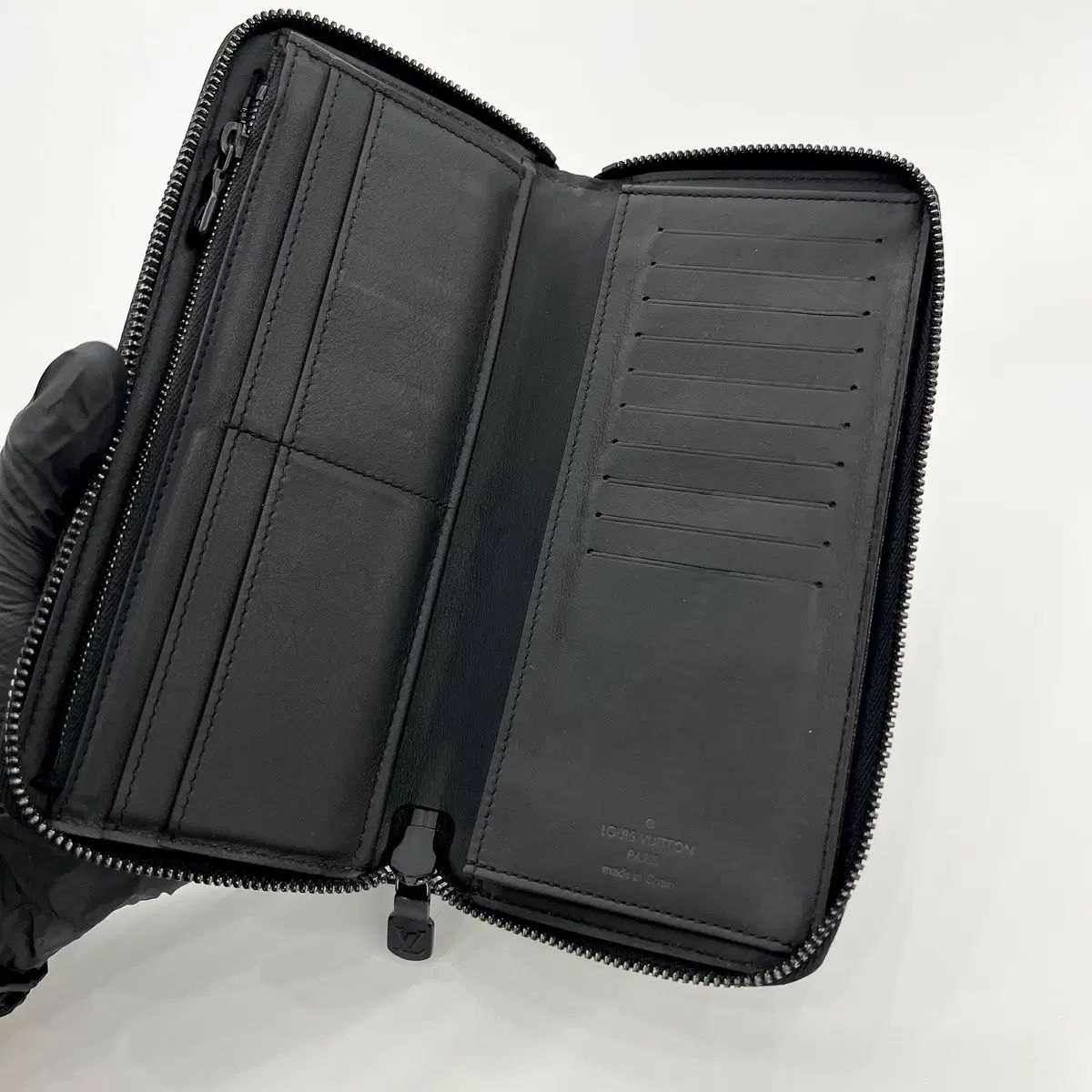 AB 2 ルイヴィトン 新モデル シャドウ バーティカル ウォレット ジッパー 長財布